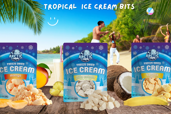Tropical Freeze Dried Ice Cream for Summer Snacking Fun!