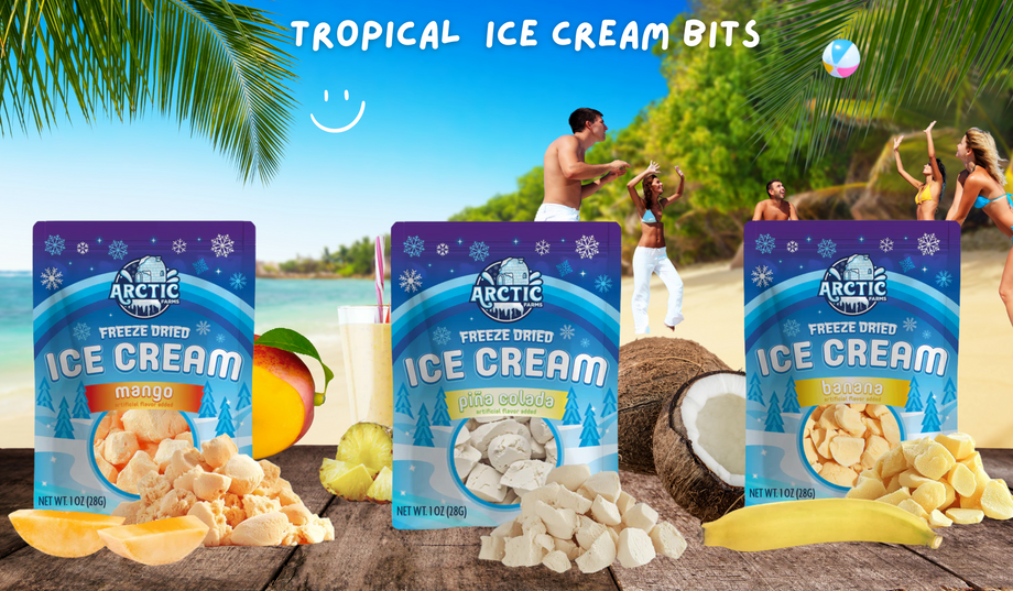 Tropical Freeze Dried Ice Cream for Summer Snacking Fun!
