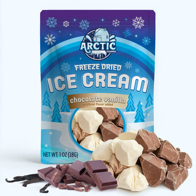 Freeze Dried Chocolate Vanilla Ice Cream
