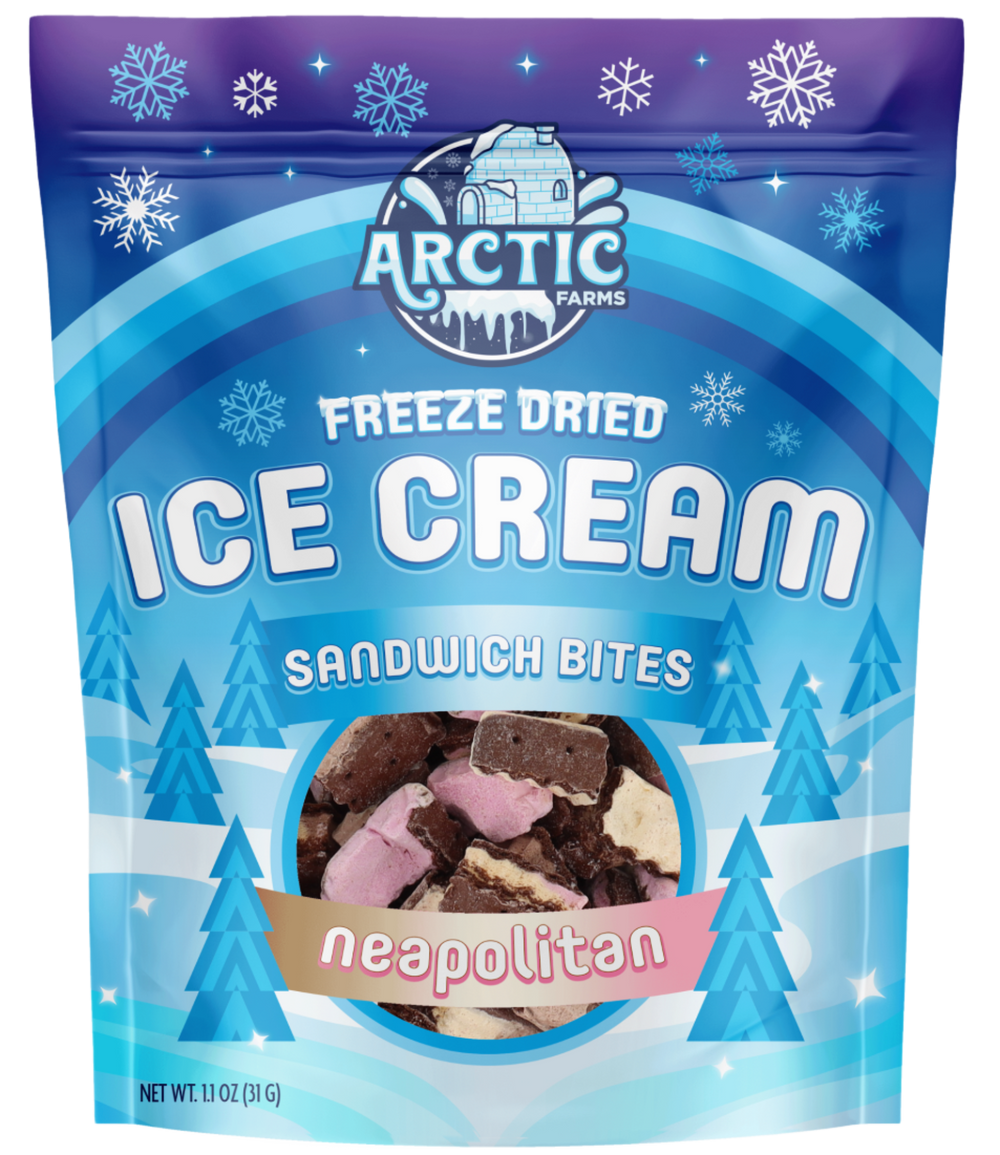 Freeze Dried Astronaut Ice Cream Sandwich Neapolitan Small