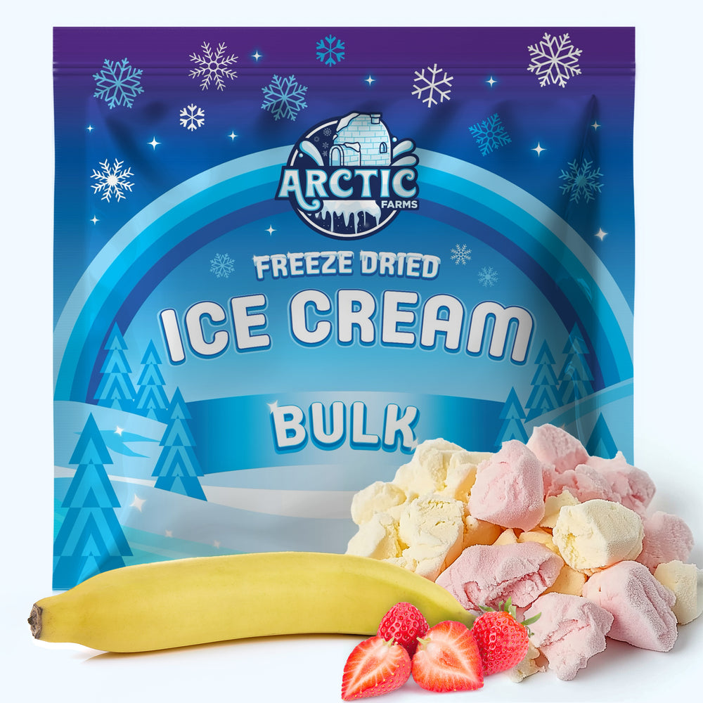 Freeze Dried Strawberry Banana Mix Ice Cream