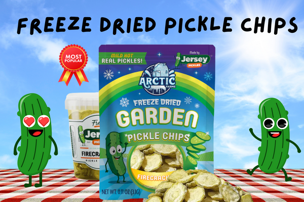 Freeze Dried Pickle Chips (Firecracker - Mild Hot) from Jersey Pickles