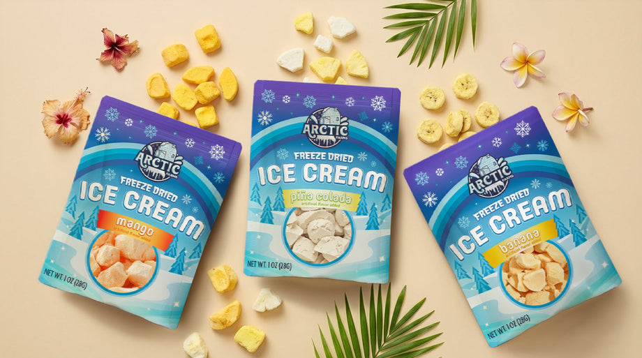 Tropical Freeze Dried Ice Cream for Summer Snacking Fun!