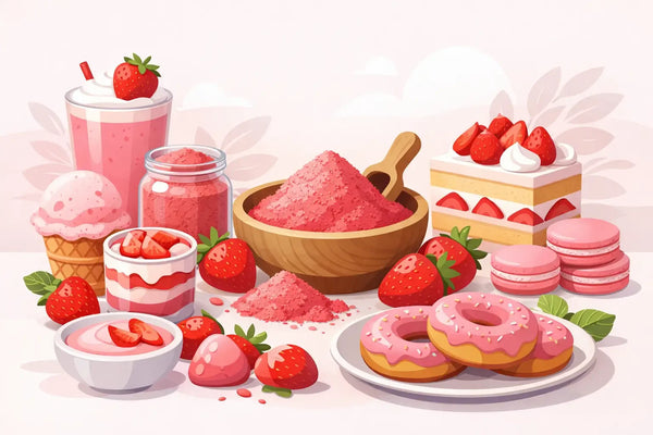 How to Use Strawberry Powder in 12 Sweet Ways