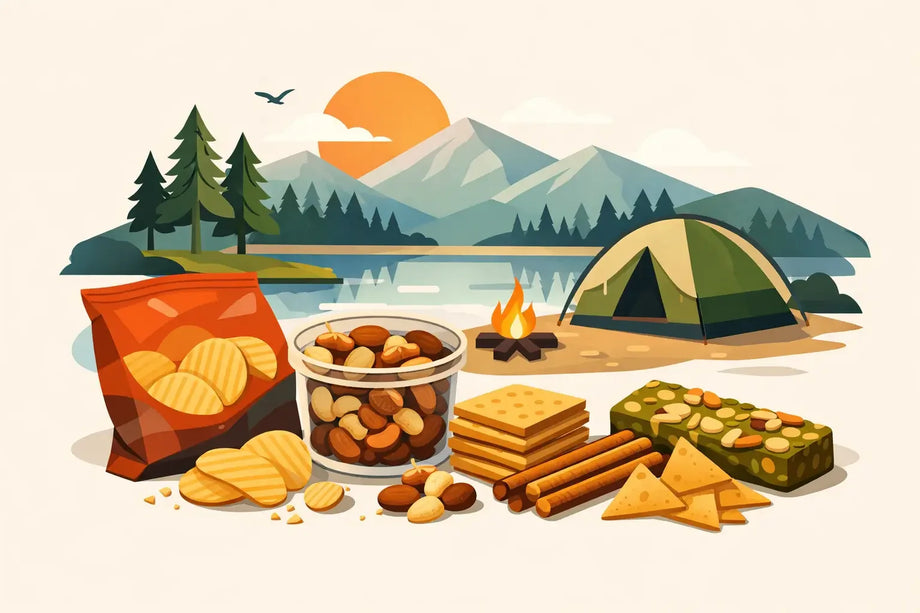 Shelf Stable Snacks for Camping That Crunch