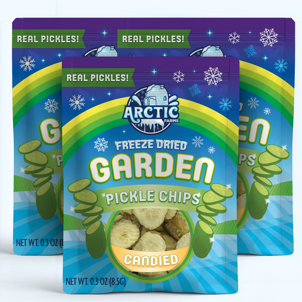 Freeze Dried Dill Pickle Chips (Candied)