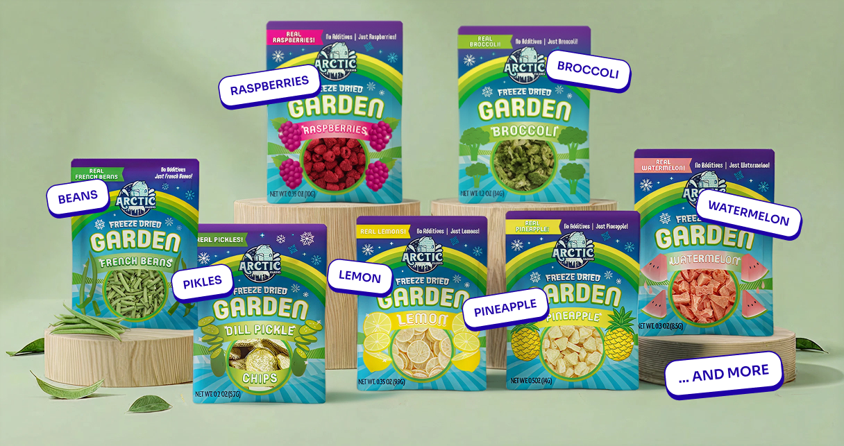 Straight from the garden. Locked in forever.