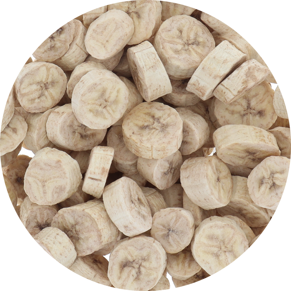 Freeze Dried Banana Chips Top view