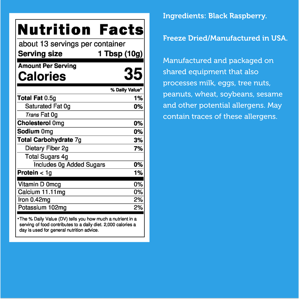 Freeze Dried Black Raspberry Powder