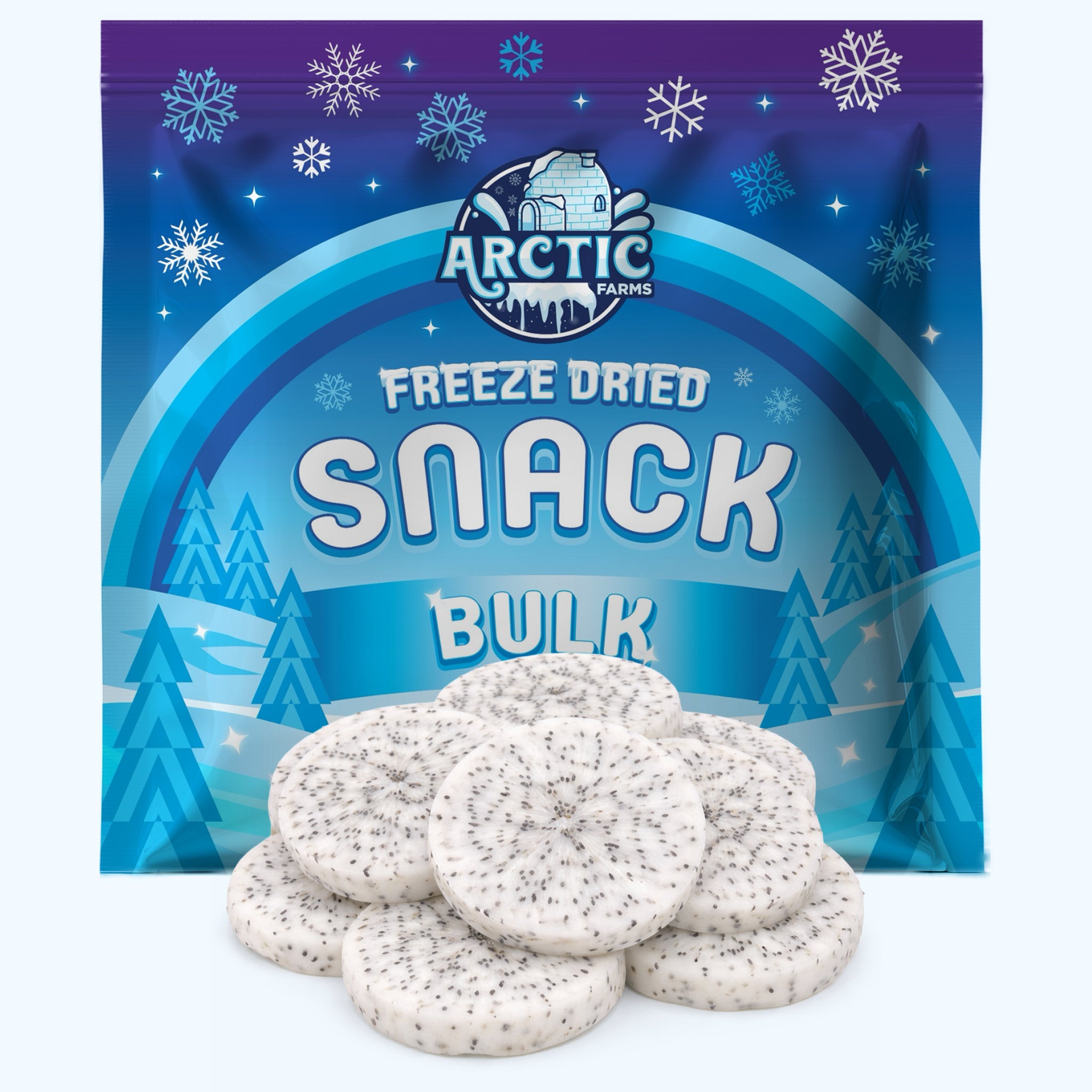 Freeze Dried White  Dragon Fruit Slices