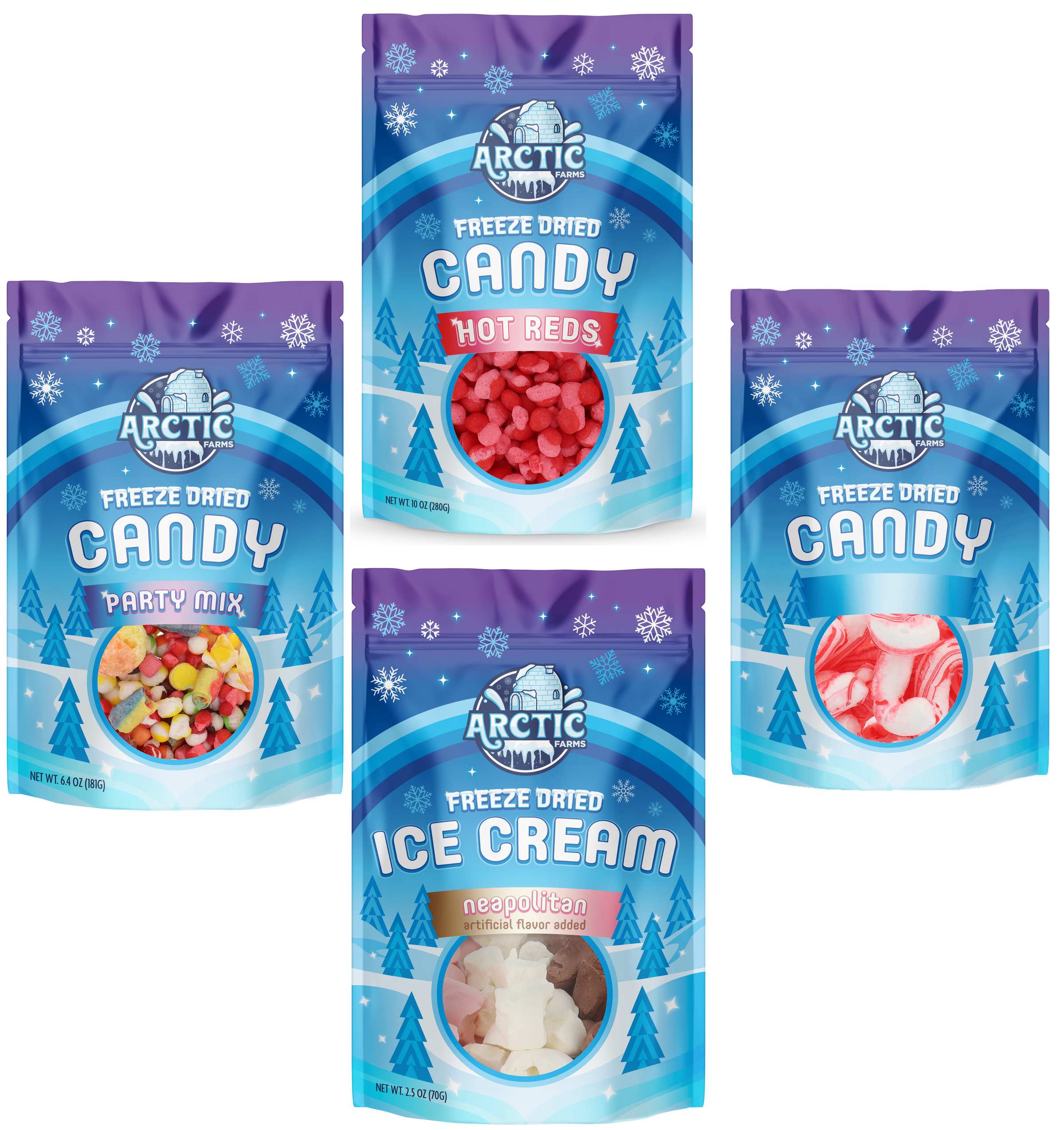 Holiday Crunch Fest Freeze Dried Candy & Ice Cream Bundle