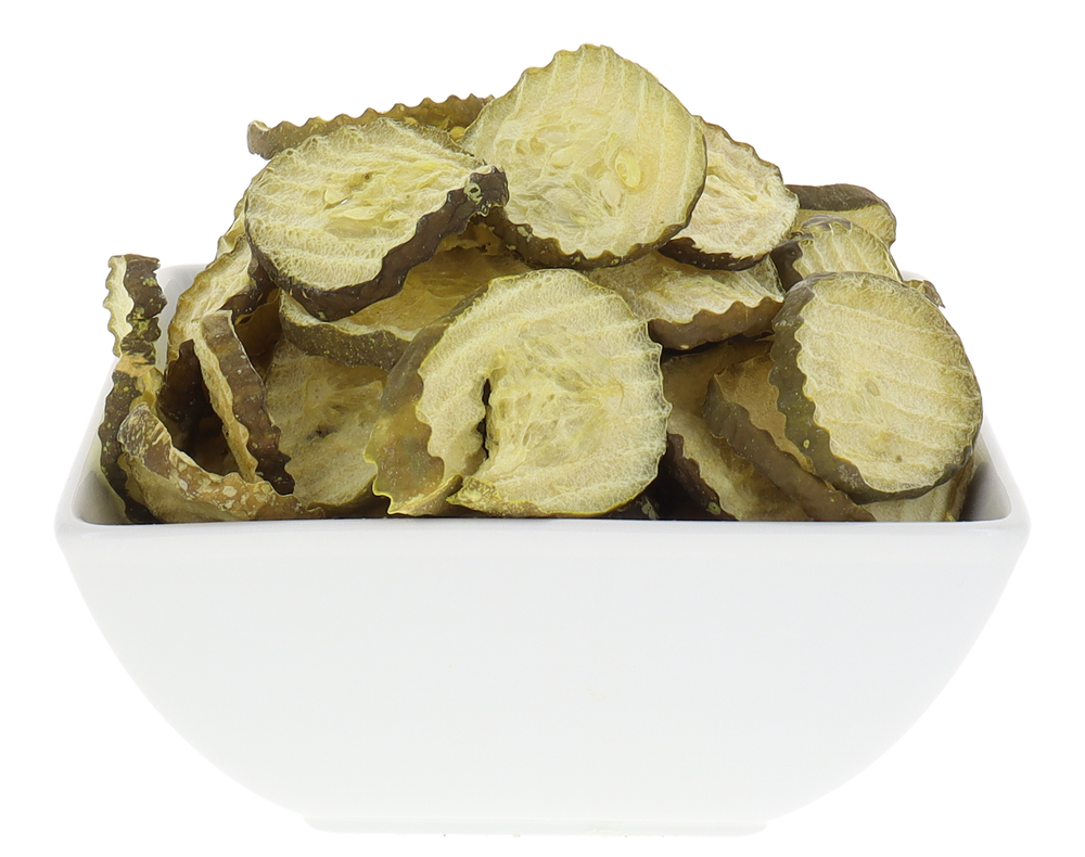 Freeze Dried Pickle Chips Candied Bowl