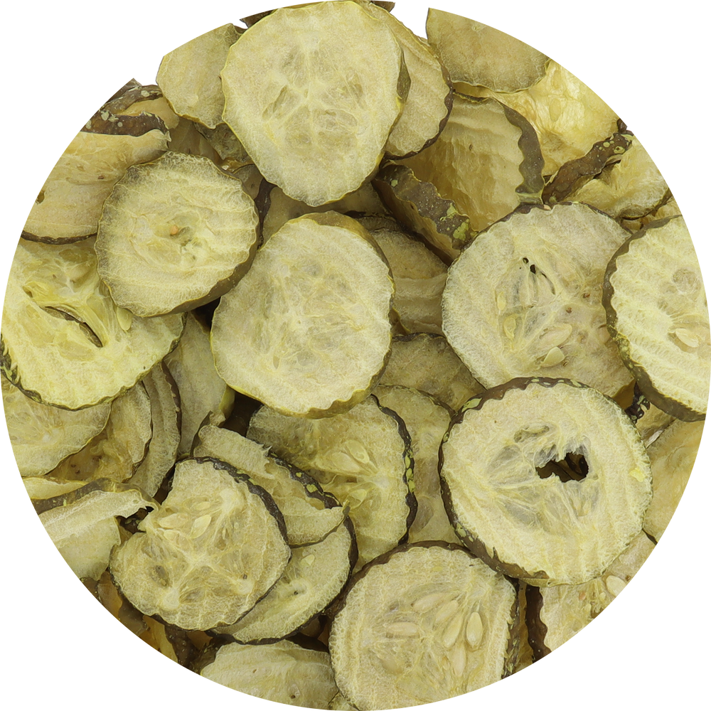 Freeze Dried Pickle Chips Candied Top view