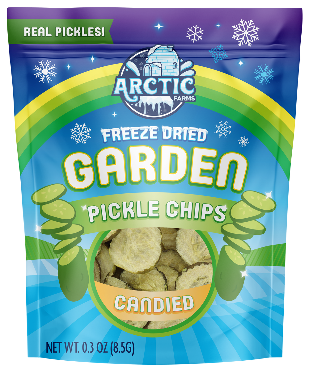 Freeze Dried Pickle Chips Candied Small Bag