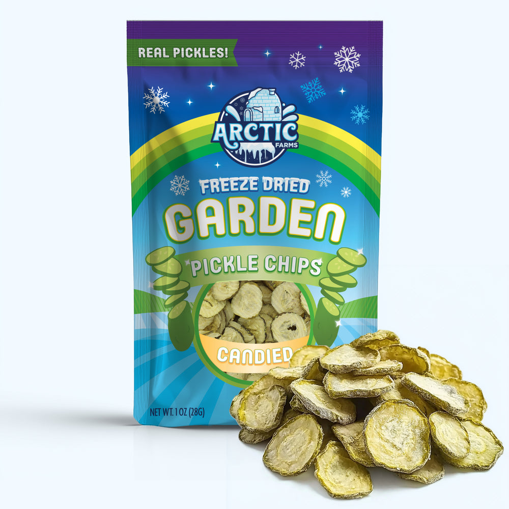 Freeze Dried Dill Pickle Chips (Candied)