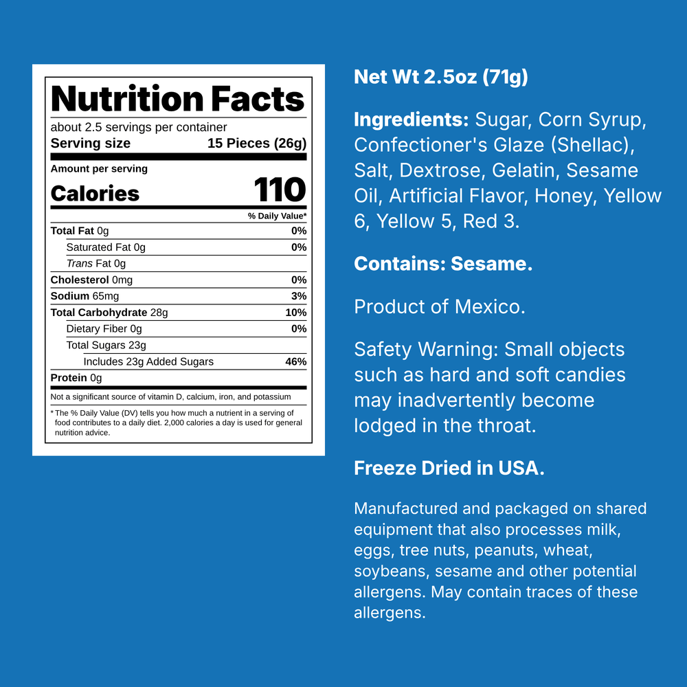 Freeze Dried Candy Corn Halloween Edition
