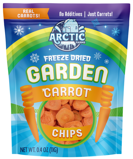 Freeze Dried Carrot Chips Bag Small