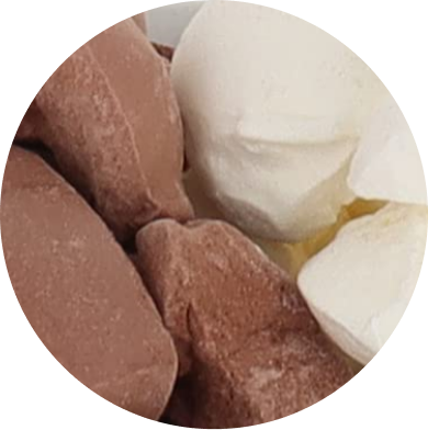 Freeze Dried Chocolate Vanilla Ice Cream