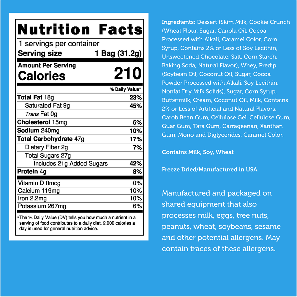 Freeze Dried Cookies & Cream Desert Ice Cream Bar Bites — image 8 of 11