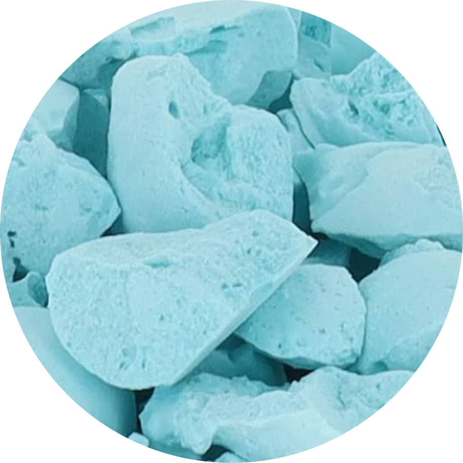 Freeze Dried Blue Cotton Candy Ice Cream