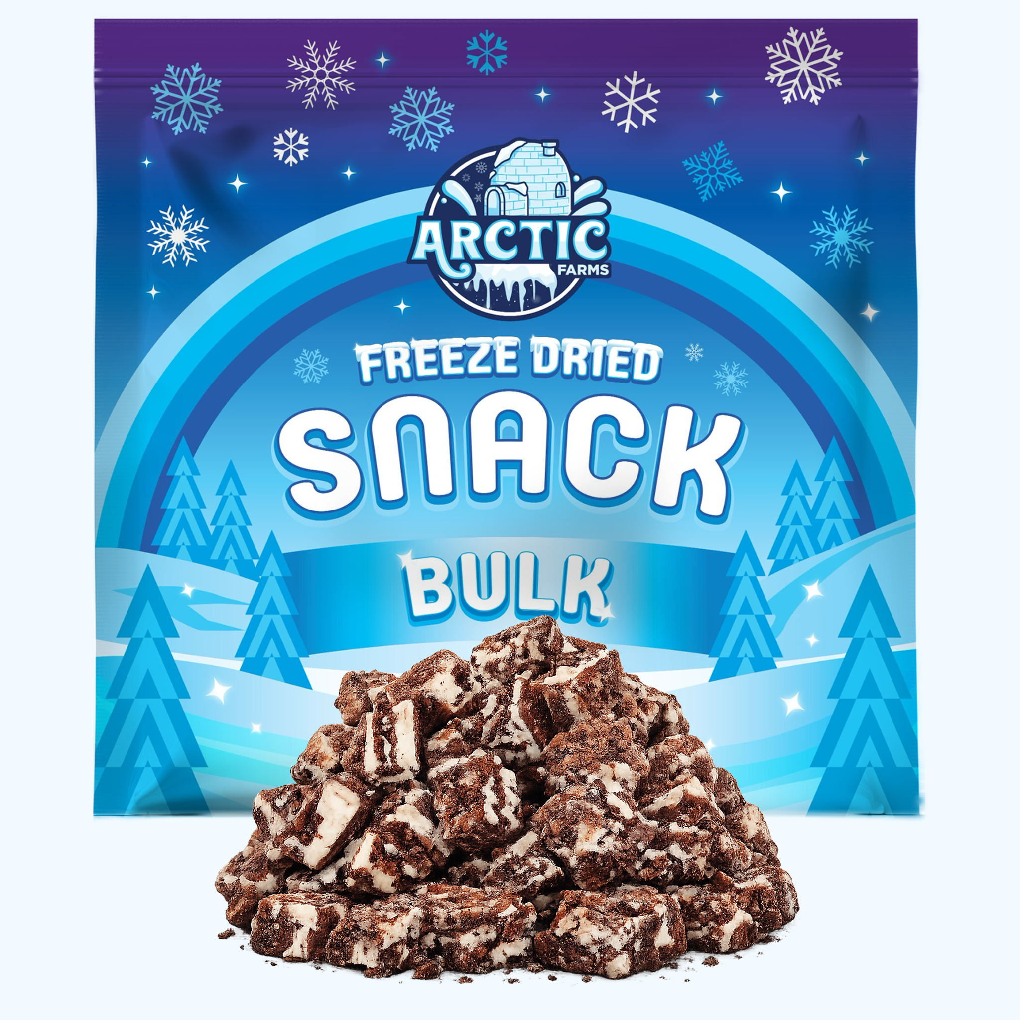Freeze Dried Chocolate Éclair Desert Ice Cream Bar Bites