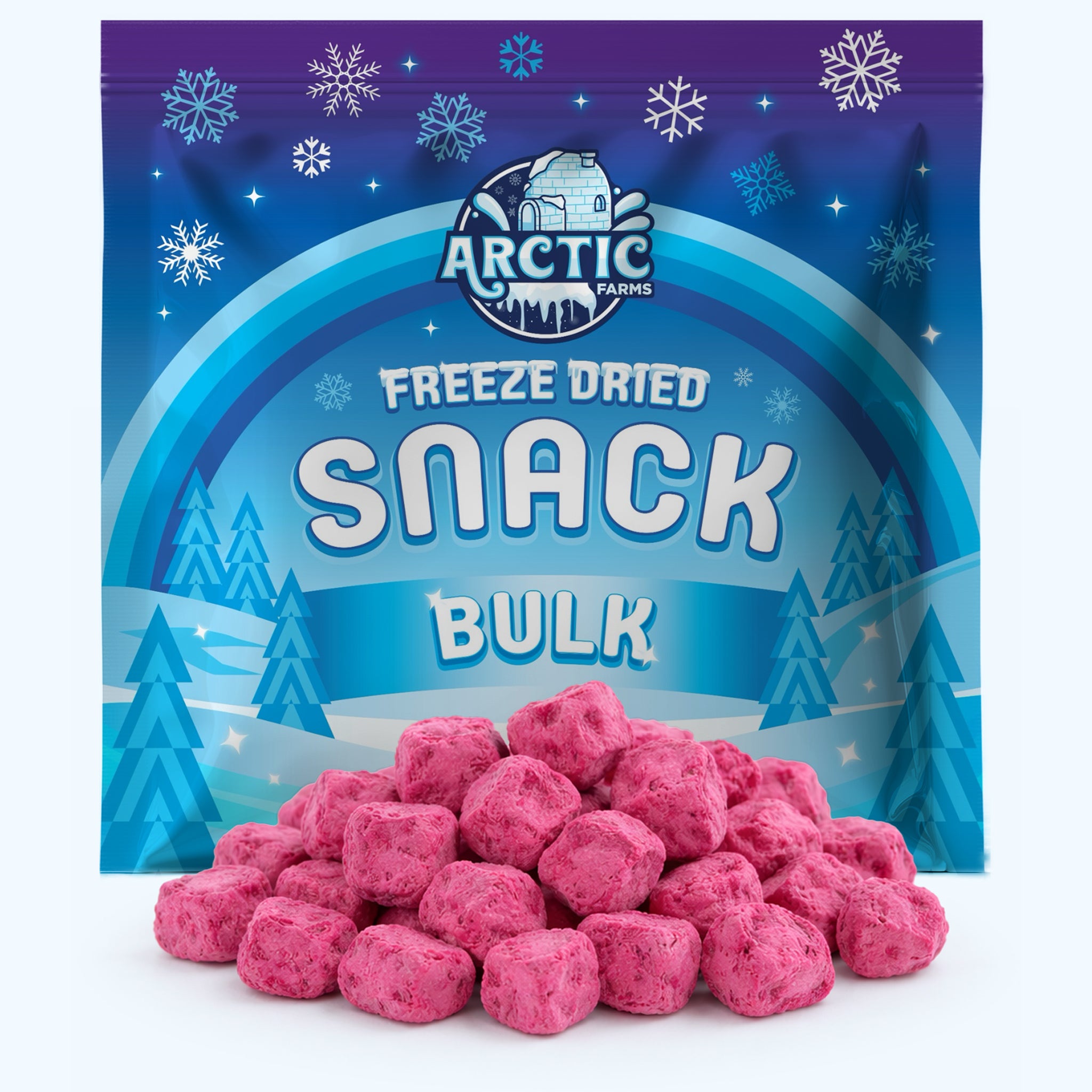 Freeze Dried Natural Red Dragon Fruit Big Cubes
