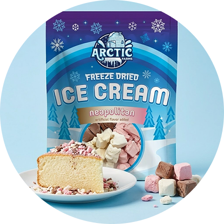 Freeze-Dried Neapolitan Ice Cream | Arctic Farms Freeze-Dried Neapolitan Ice Cream | Arctic Farms