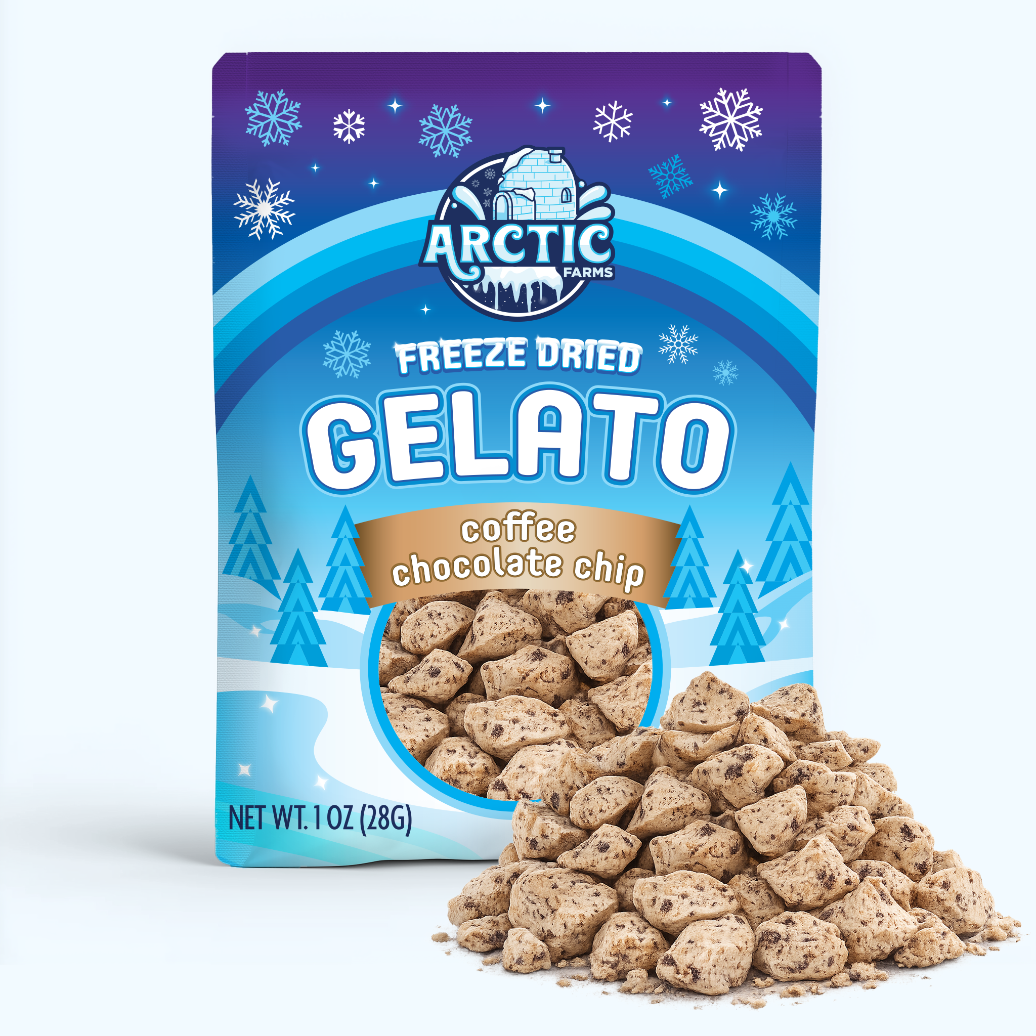 Freeze Dried Gelato - Coffee Chocolate Chip