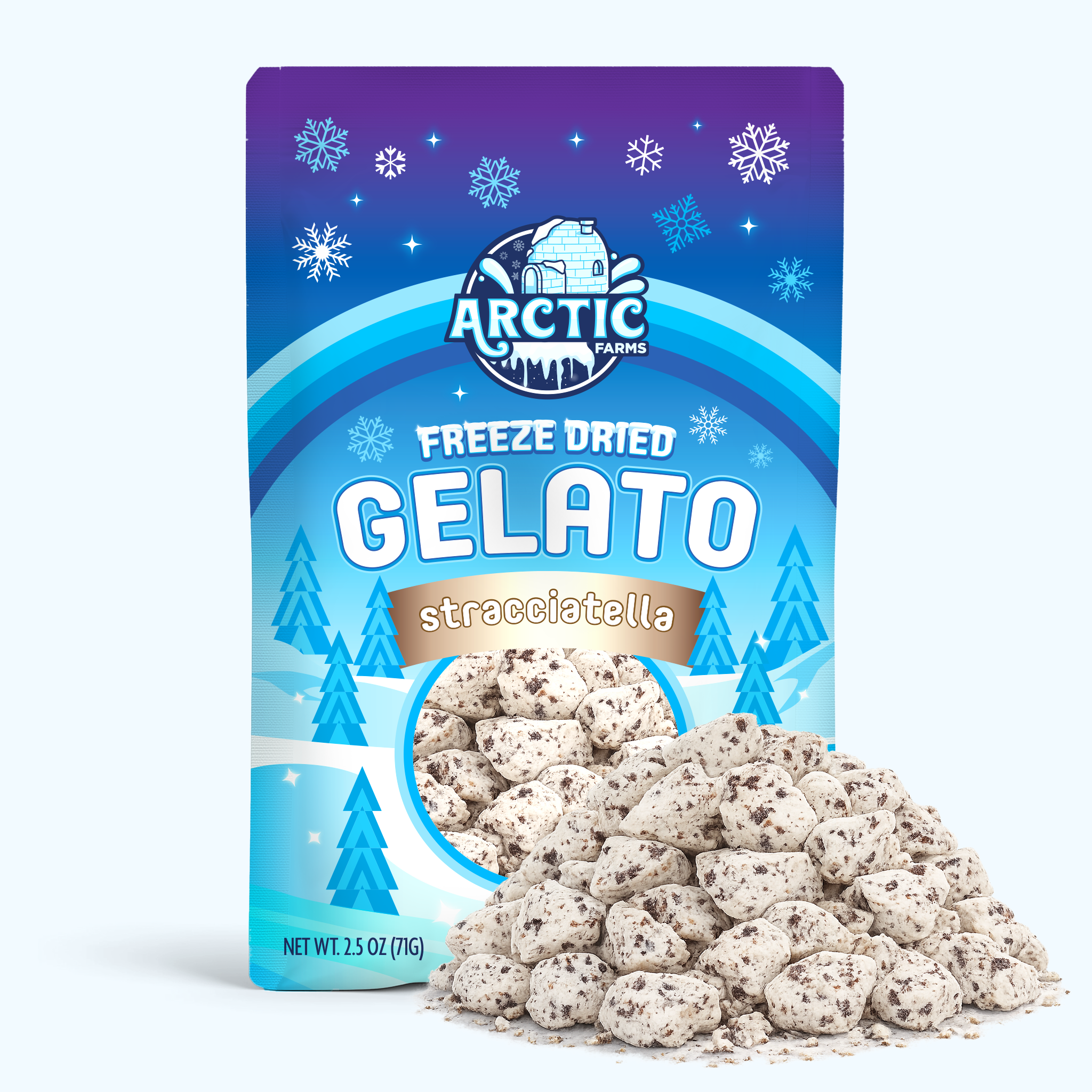 Freeze Dried Gelato - Stracciatella (Italian Chocolate Chip)