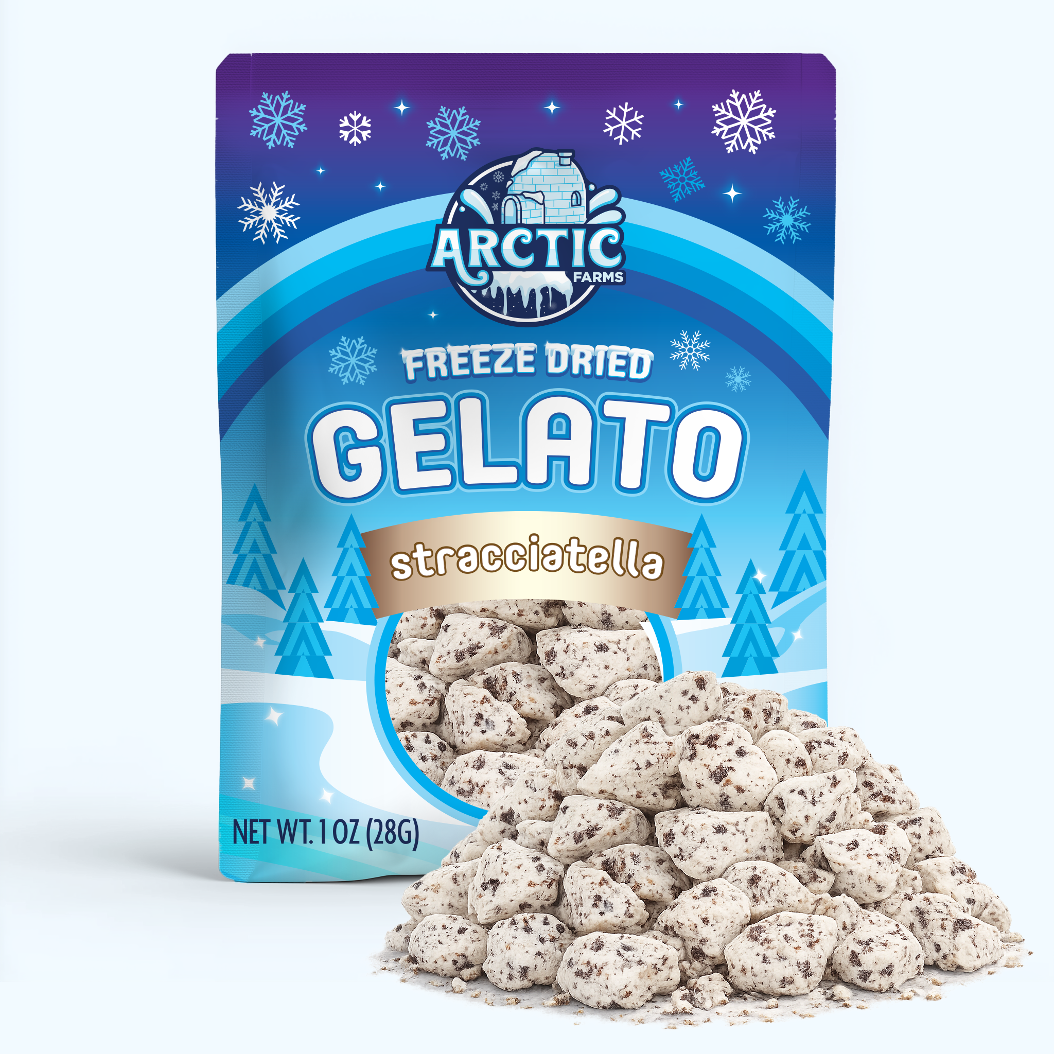 Freeze Dried Gelato - Stracciatella (Italian Chocolate Chip)