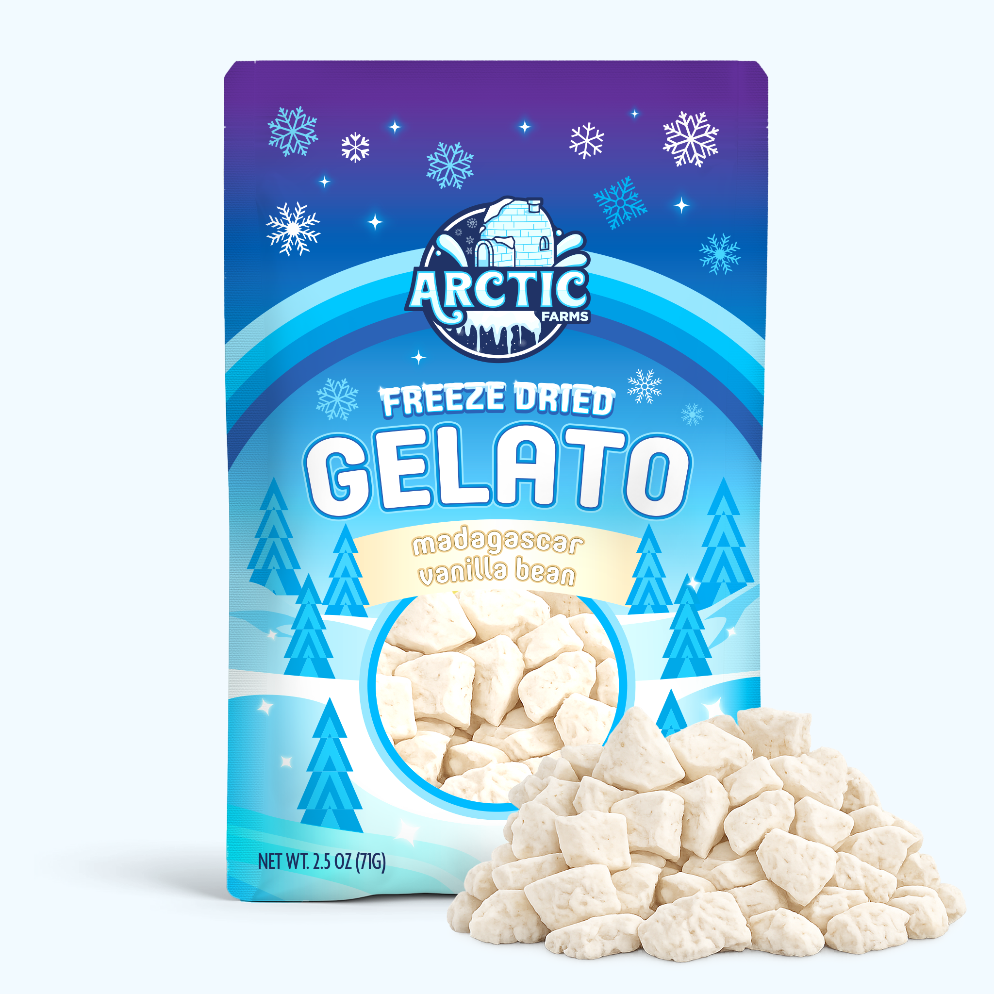 Freeze Dried Gelato - Madagascar Vanilla Bean