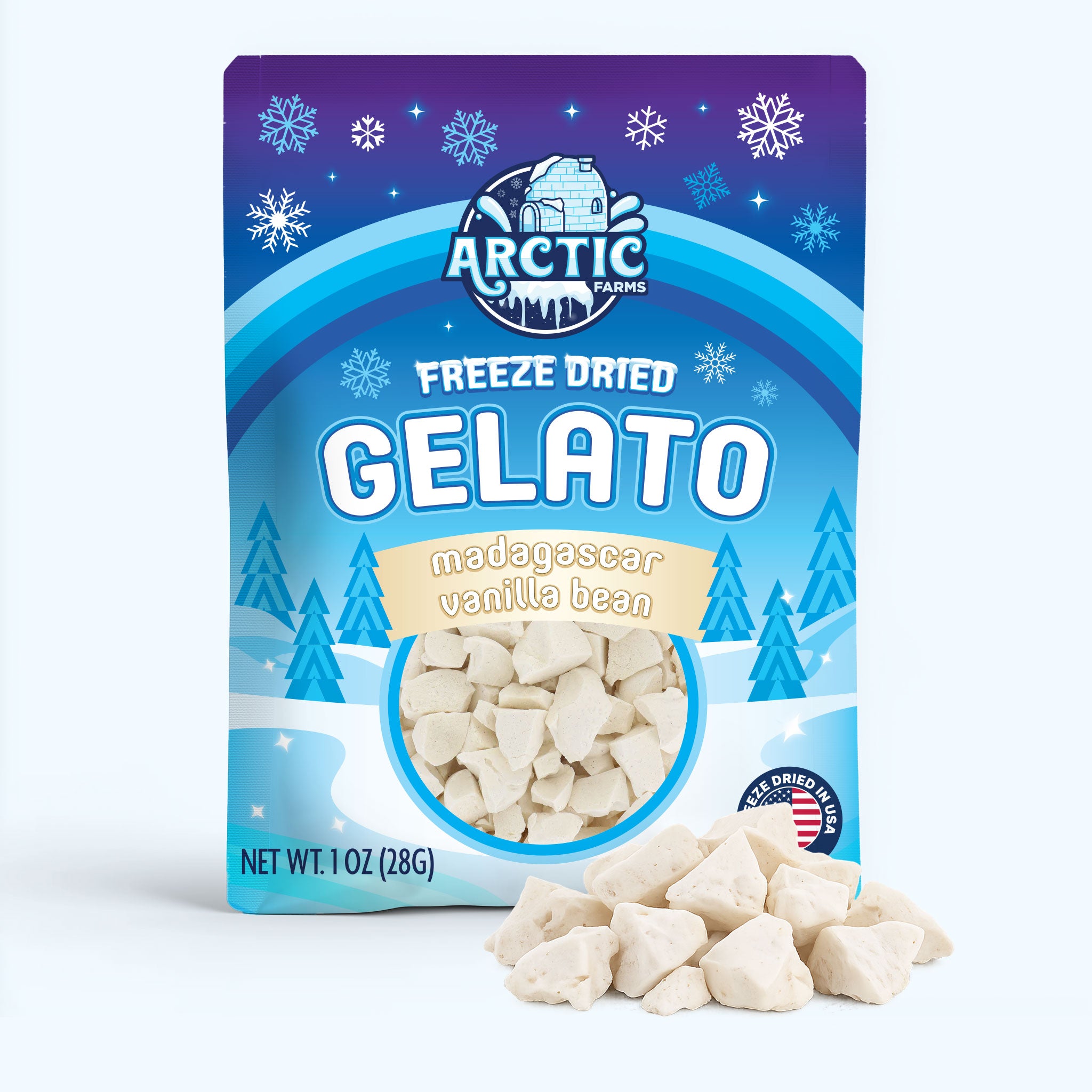 Freeze Dried Gelato - Madagascar Vanilla Bean