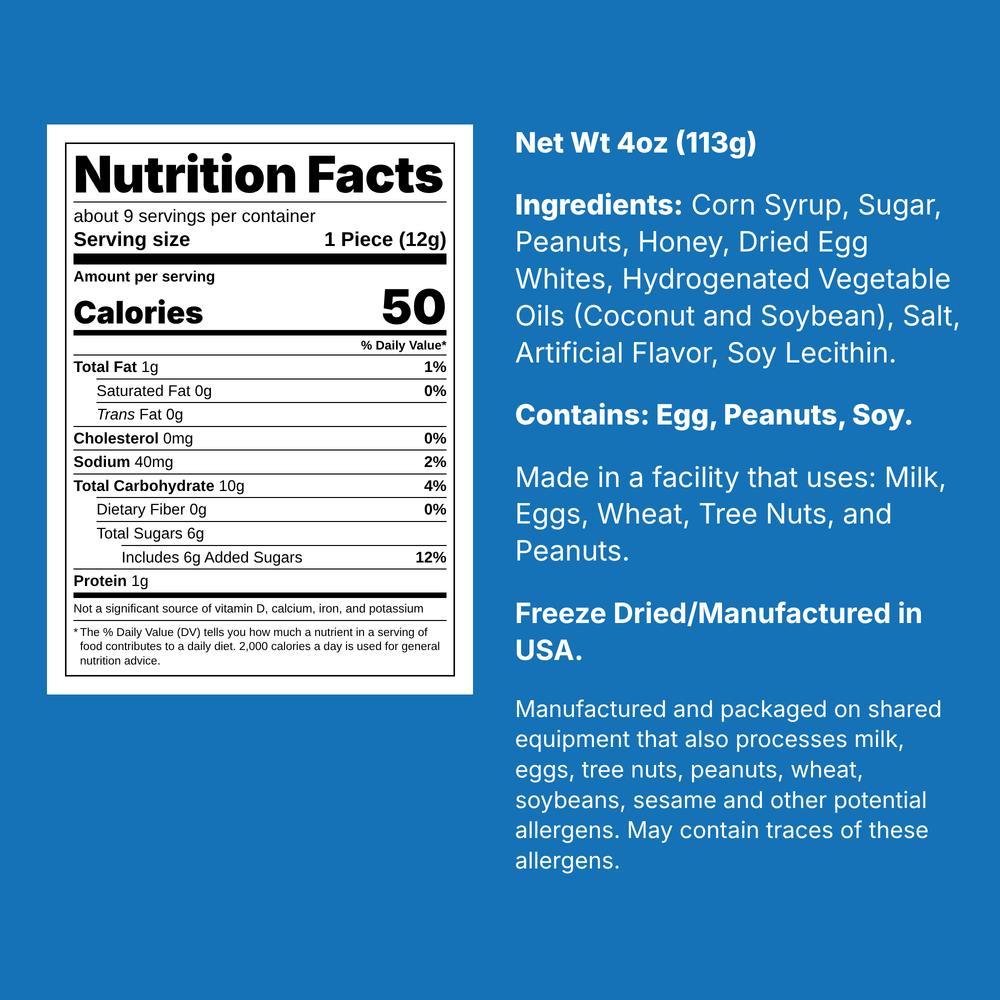 Freeze Dried Giant Hunk Candy