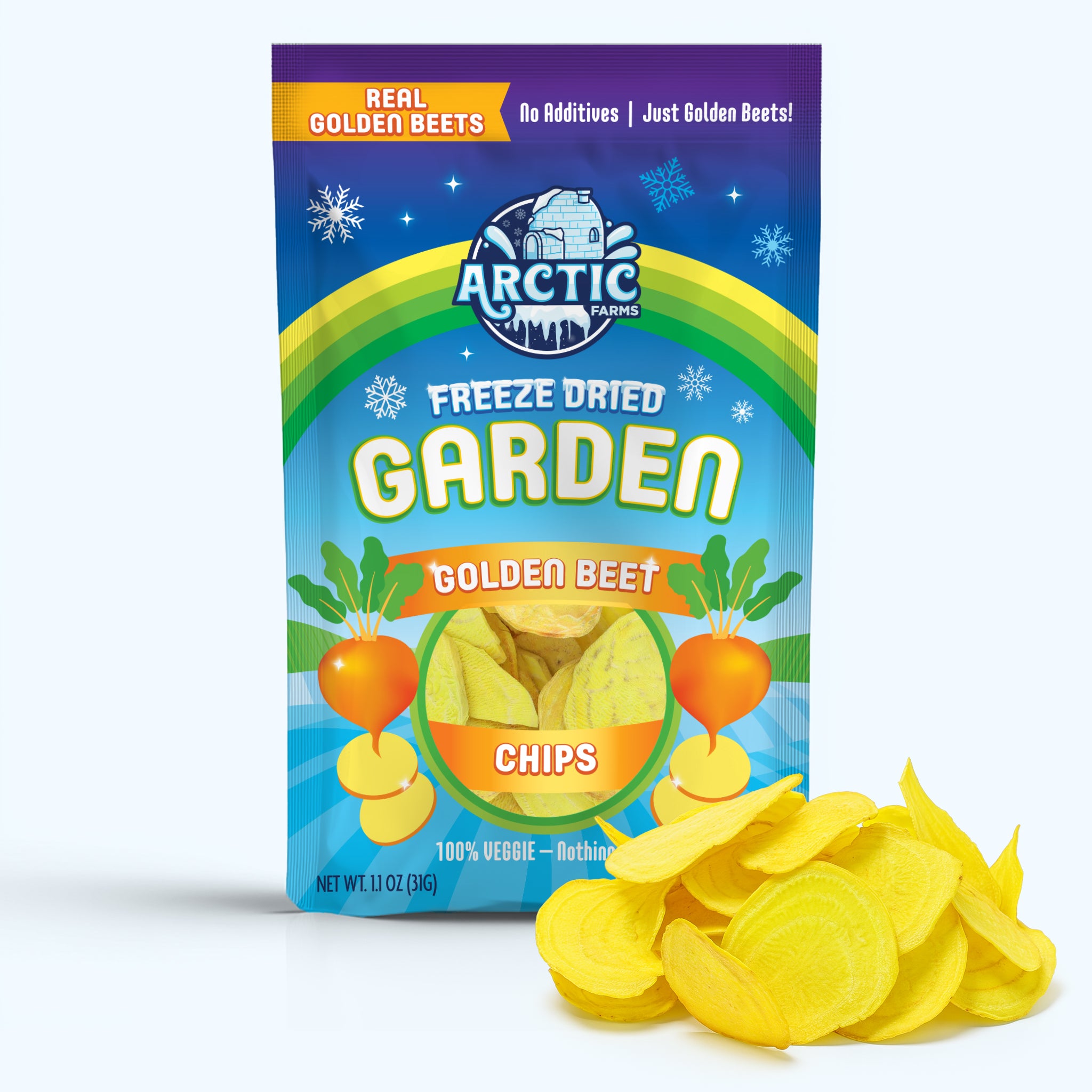 Freeze Dried Golden Beet Chips