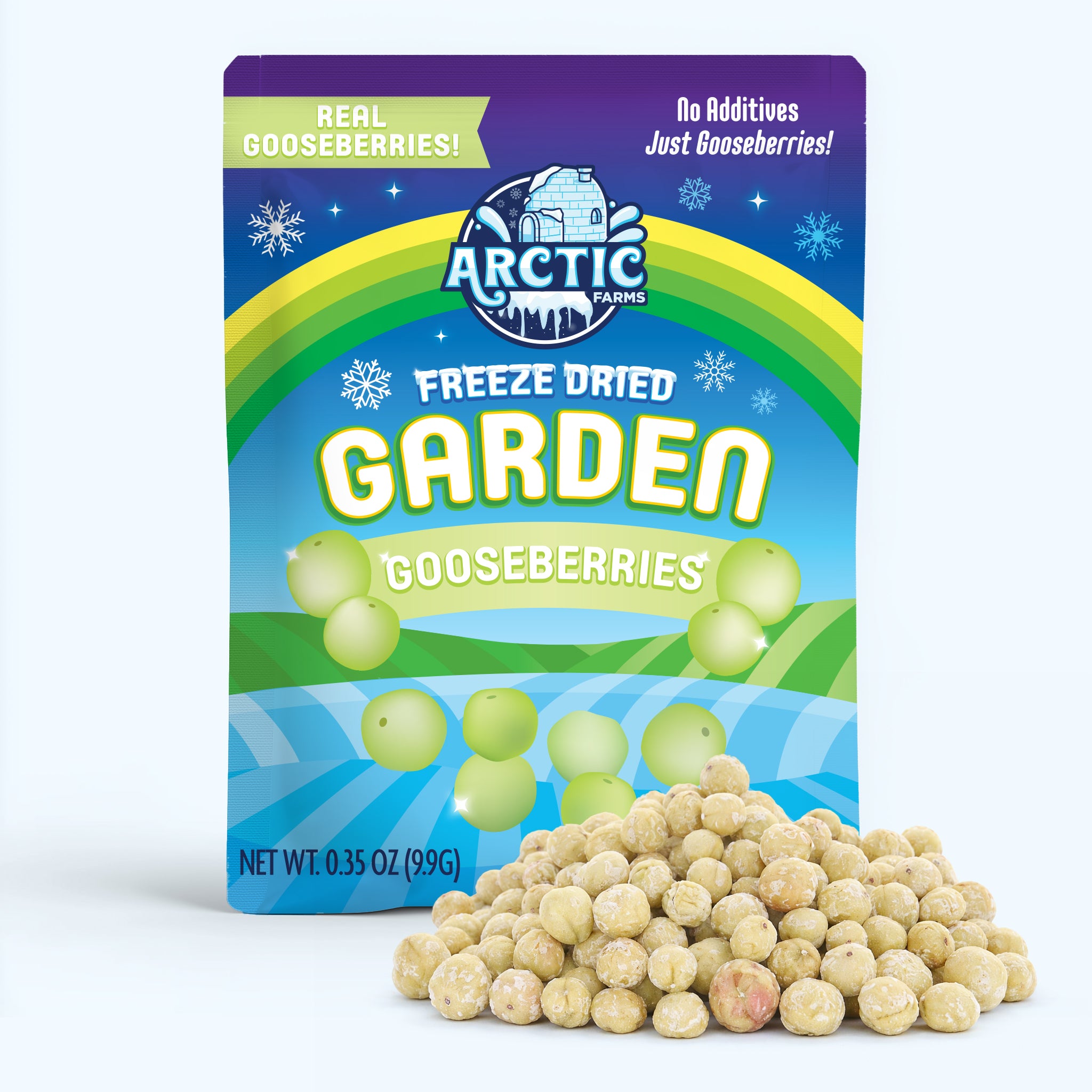 Freeze Dried Organic Green Gooseberries