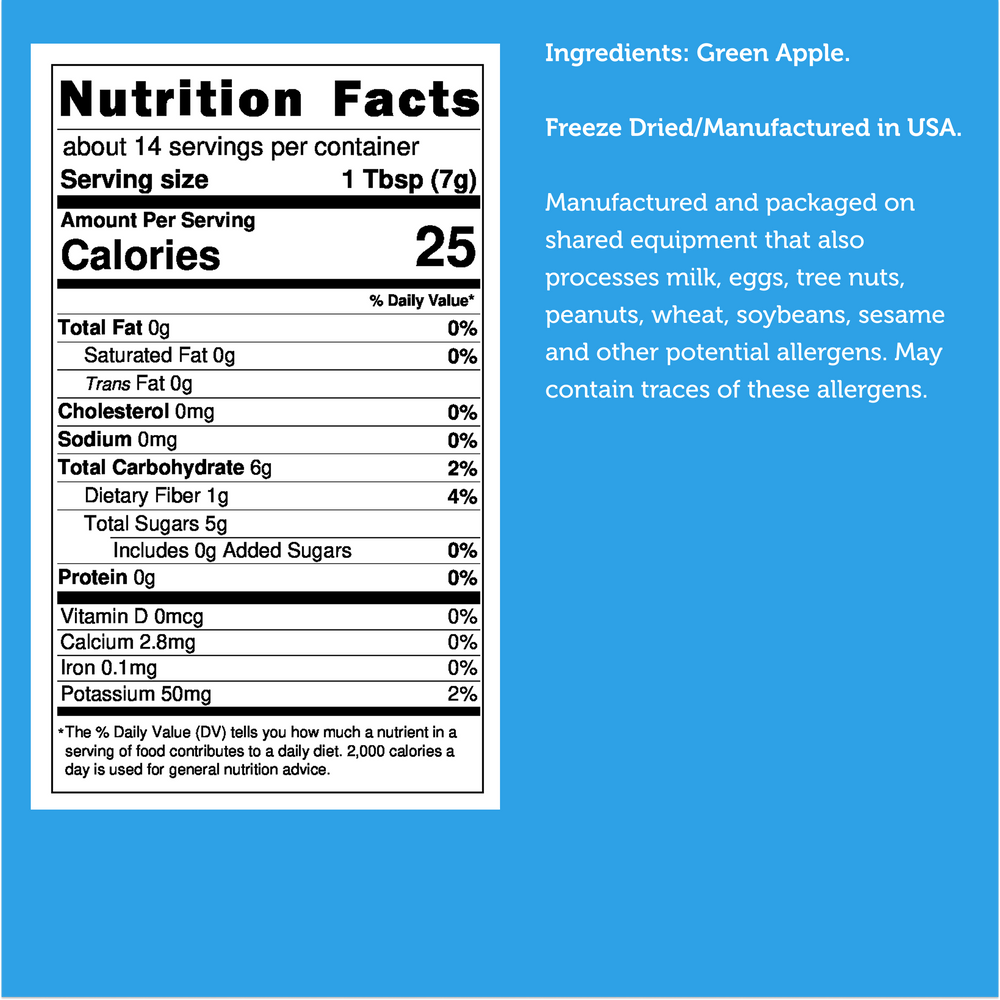 Freeze Dried Green Apple Powder