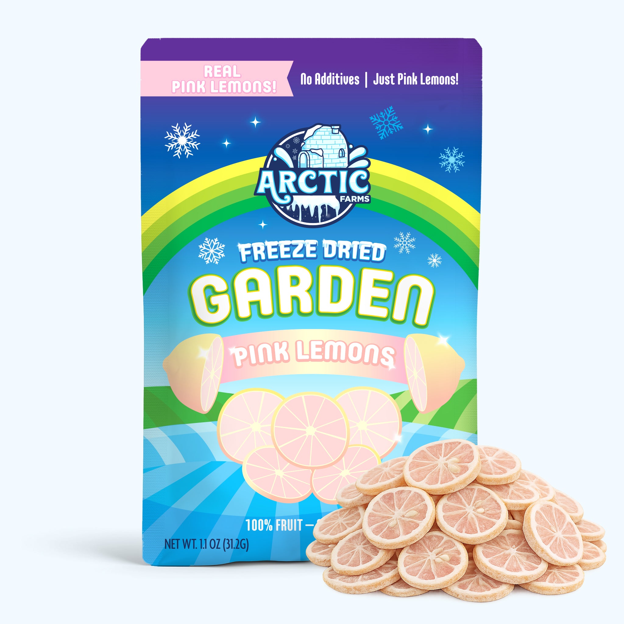 Freeze Dried Pink Lemon Slices