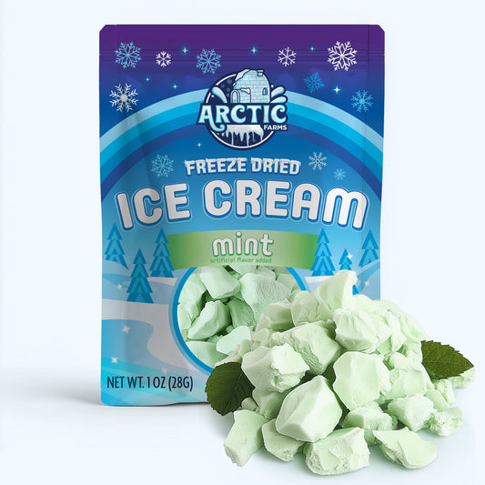 Freeze Dried Mint Ice Cream