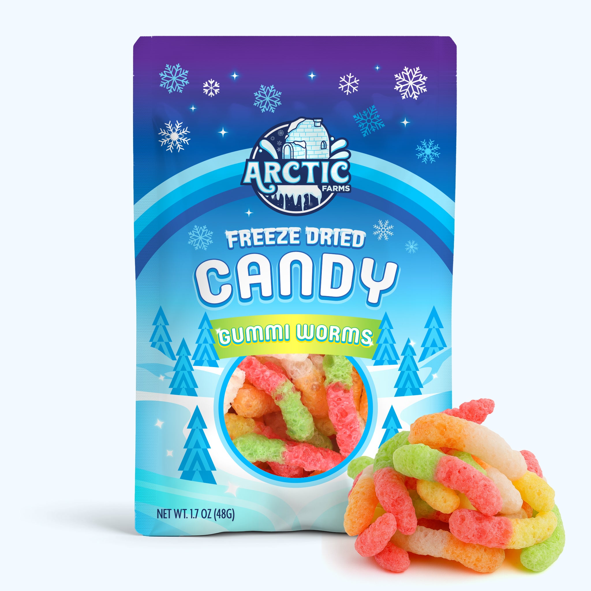 Freeze Dried Gummy Worms