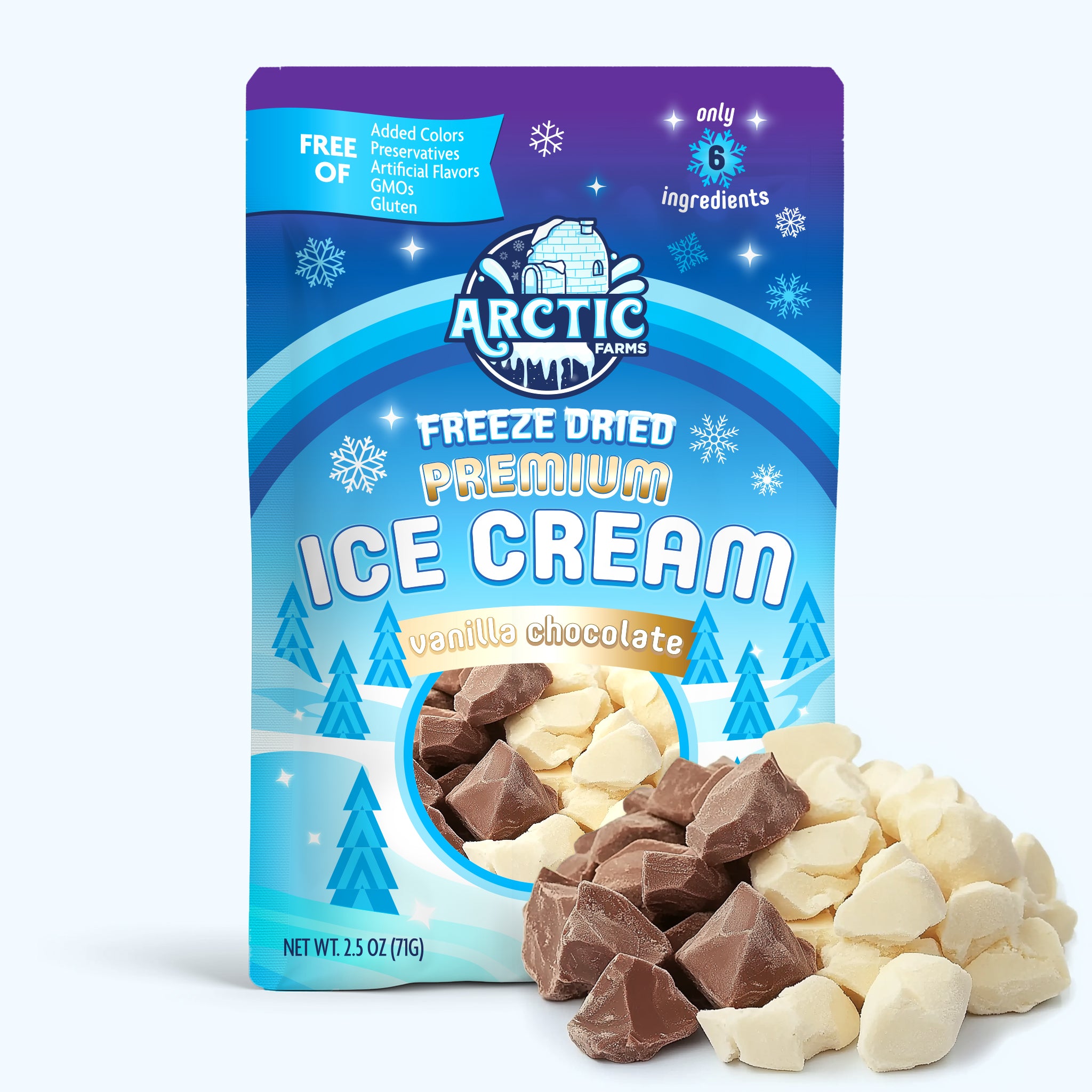 PREMIUM Freeze Dried Ice Cream * Only 5 Ingredients * Vanilla Chocolate