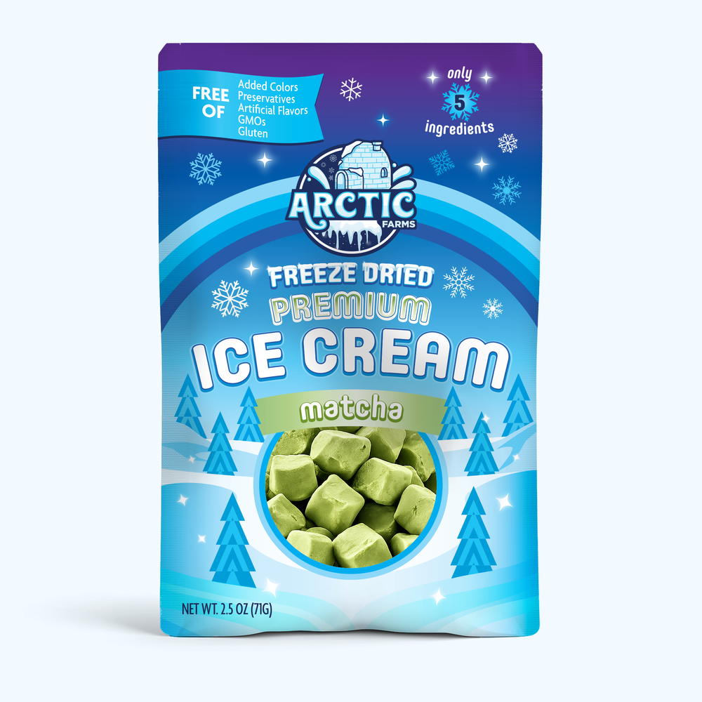 PREMIUM Freeze Dried Ice Cream * Only 5 Ingredients * Matcha Green Tea — image 2 of 11