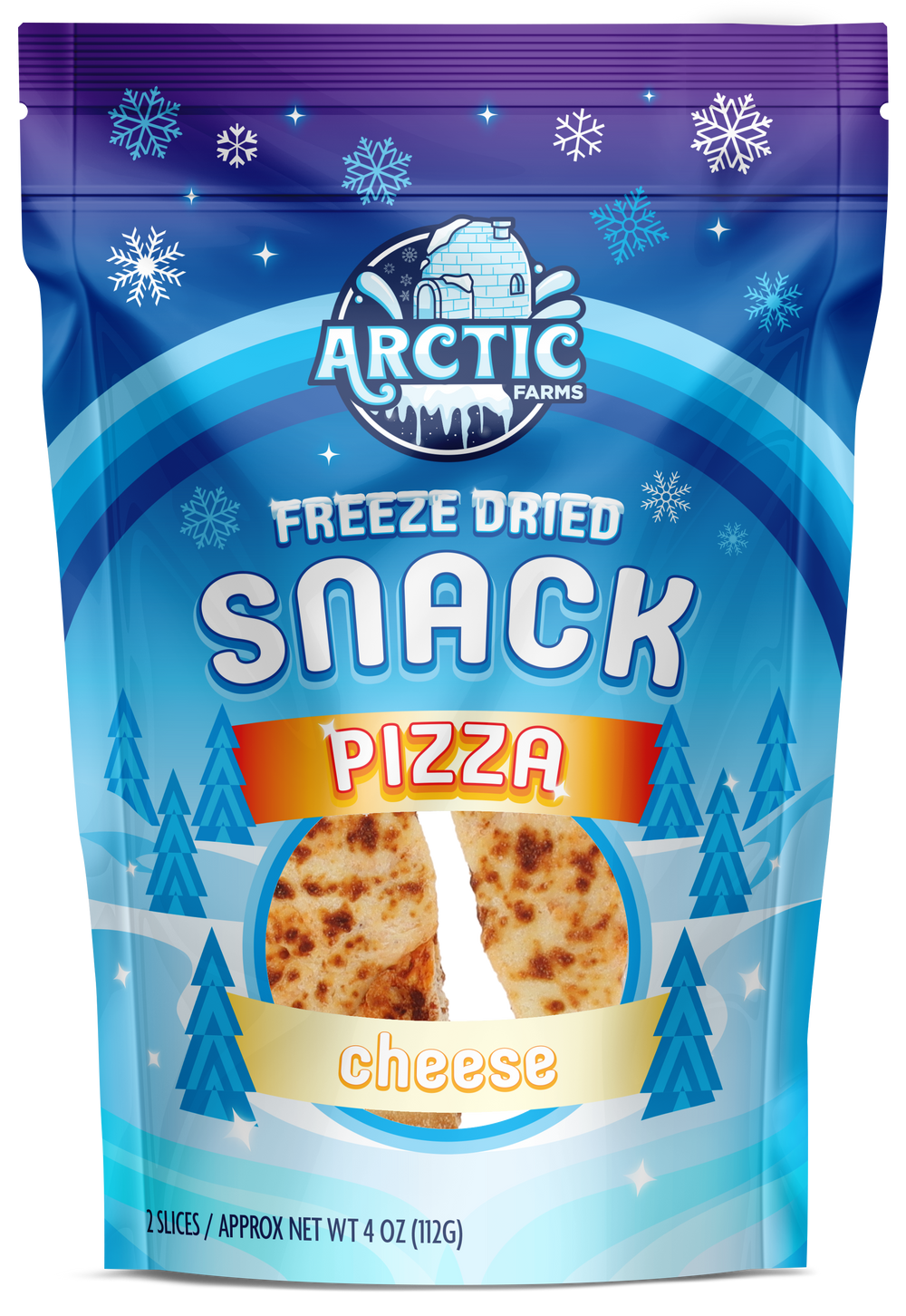 Freeze Dried Pizza Cheese Bag 2 Slices