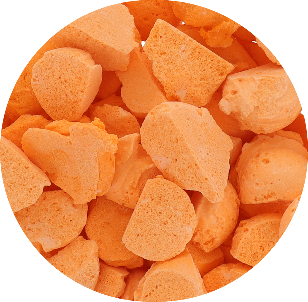 Freeze Dried Orange Ice Cream