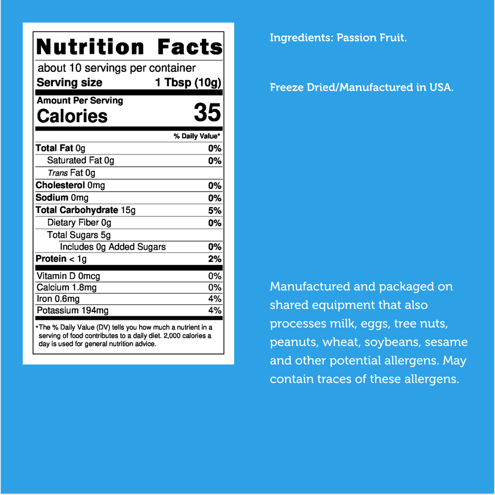 Freeze Dried Passion Fruit Powder
