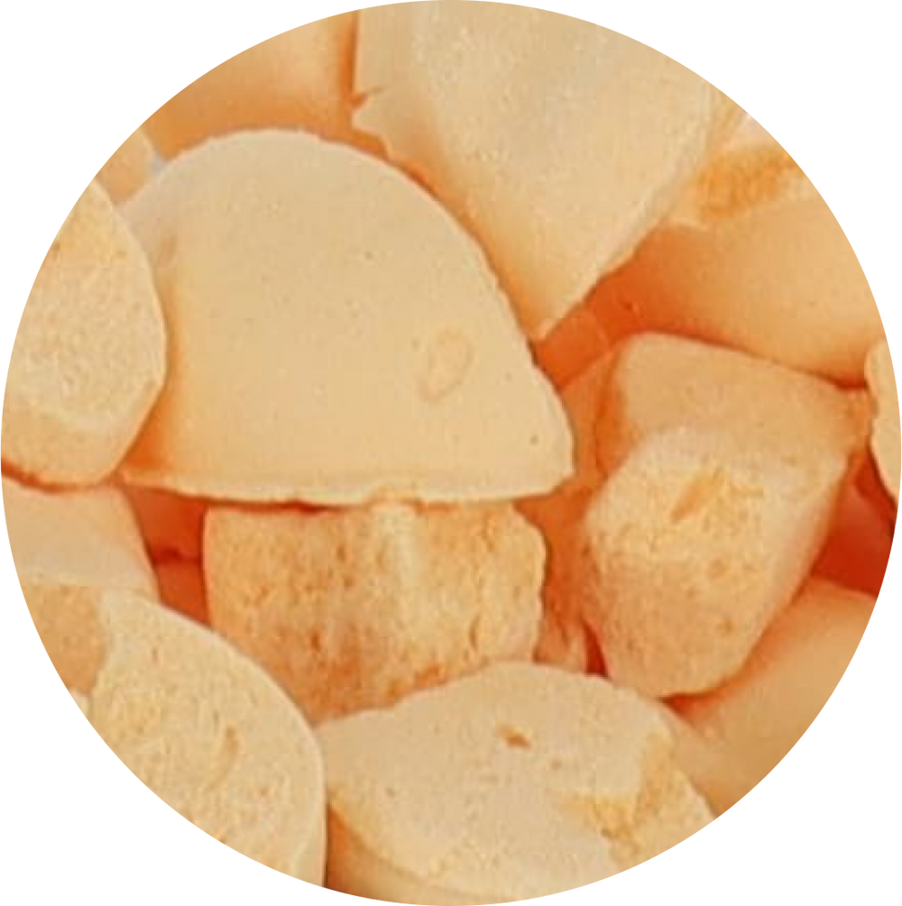 Freeze Dried Peach Ice Cream