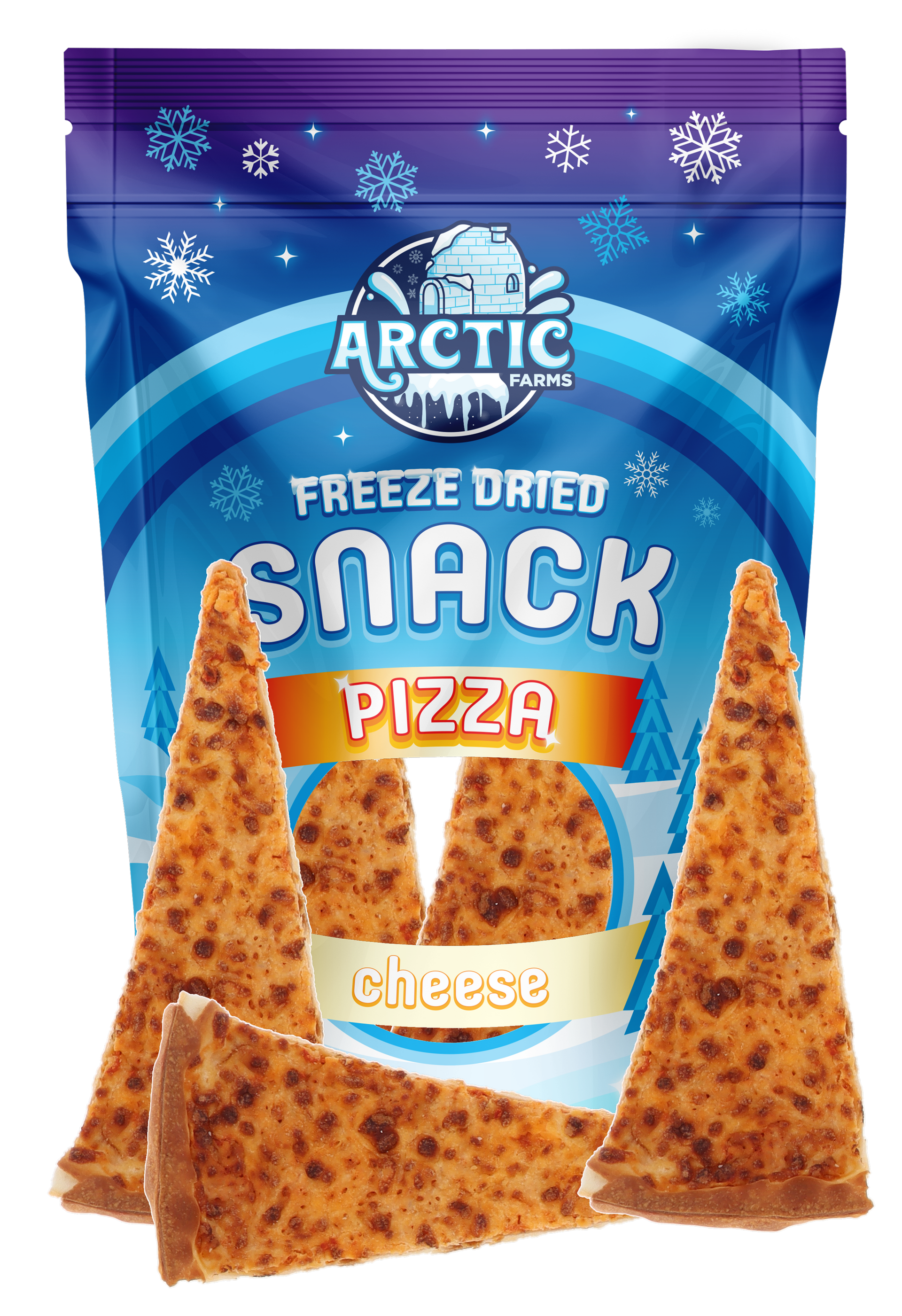 Freeze-Dried Thin Crust Cheese Pizza Snack