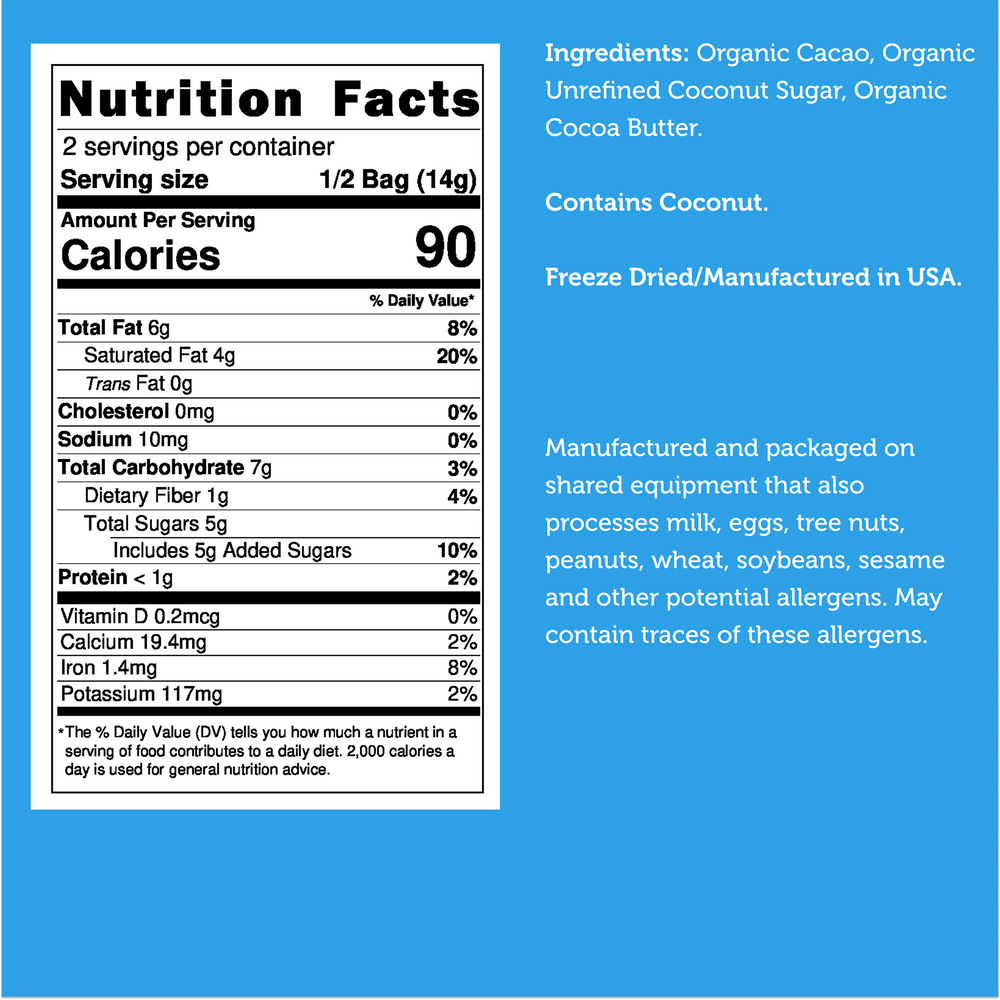 Freeze Dried Premium Organic Dark Chocolate — image 13 of 13
