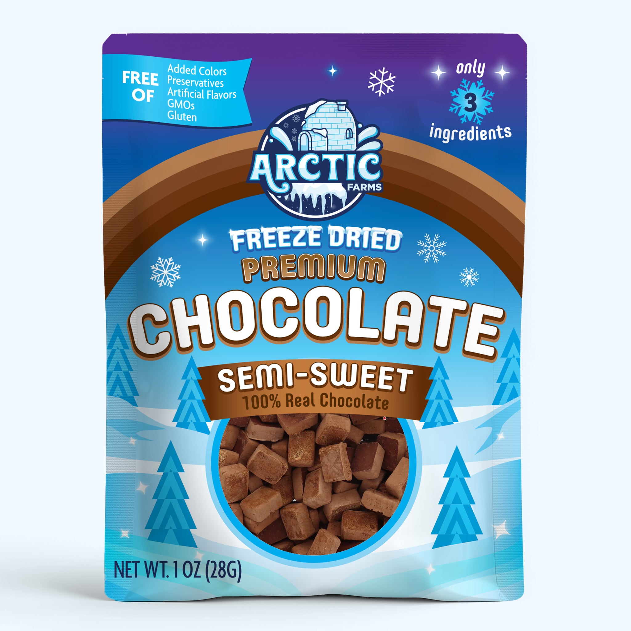 Freeze-Dried Premium Organic Semi-Sweet Chocolate