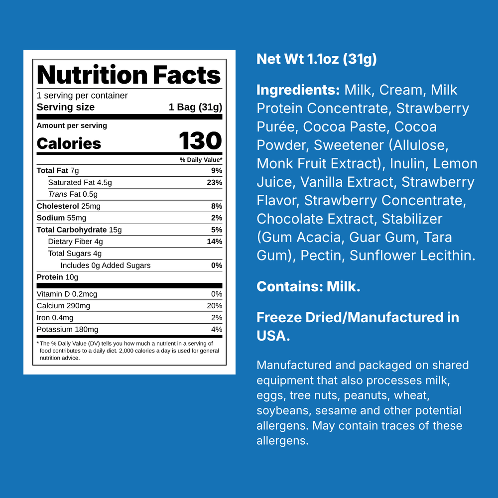 Freeze‑Dried Protein Ice Cream (Zero Added Sugar) — Neapolitan