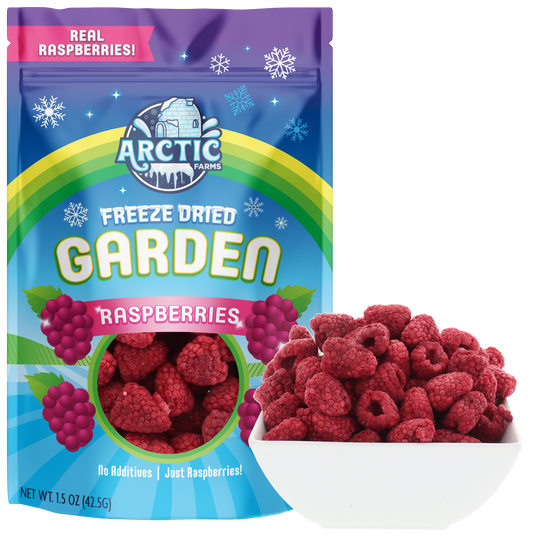 Freeze Dried Whole Raspberry Bag with Bowl